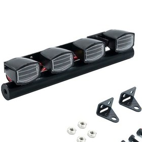 Resim Trx-4 Ve Scx10 İçin 4'lü Led Aydınlatma Kiti - 5v-7.4v Alüminyum Rc Aydınlatma Seti 