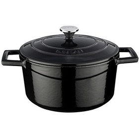 Resim Lava Döküm Folk 20 CM Yuvarlak Siyah Tencere LV Y TC 20 K1 BL 