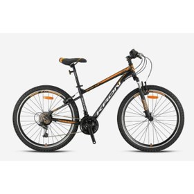 Resim VORTEX 4.0 - 26 MTB - 16' - 21 Vites - V.B. - Mat Siyah-Gri\u002FNeon Turuncu 
