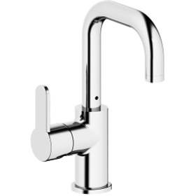 Resim Adell Lento Kuğu 3/8 Krom Lavabo Bataryası Parlak Krom 