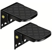 Resim Xuweiwei 2pcs Rv Boat Trailer Için Katlanır Ayak Pedalı Ayak Pedal 
