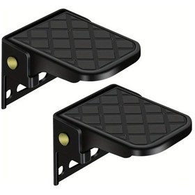 Resim Xuweiwei 2pcs Rv Boat Trailer Için Katlanır Ayak Pedalı Ayak Pedal 