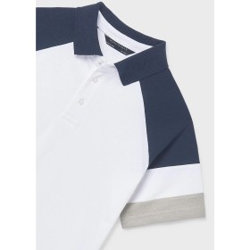 Resim Mayoral Erkek Çocuk Yakalı Tshirt Beyaz 
