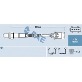 Resim Fae OKSIJEN SENSORU P206 P207 P307 P406 PICASSO C2 C3 C4 BERLINGO XSARA SCUDO SAXO 1,4 1,6 - 77282 