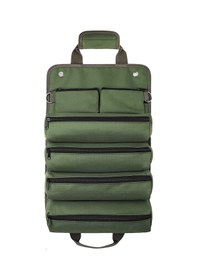 Resim Yuntech01 Yeşil Oksford Kumaş Arabalı Yeni Tip Rulo Çantası - 49x32cm Araç Gereçleri Taşıma Çantası 