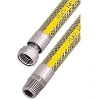 Resim Tuncel Store Aiwa Ocak Fırın Doğalgaz Bağlantı Fleksi Extra Korumalı Hortum 2 Metre 