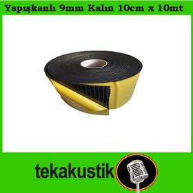 Resim Oto Ses Isı Yalıtım Flexi Kauçuk Sünger Yapışkanlı 9Mm 10Cmx10Mt 