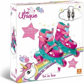 Resim Unicorn Desenli Inline 3 Tekerlekli Paten 