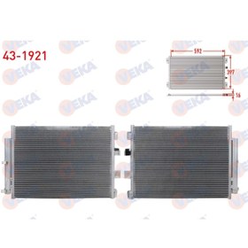 Resim Veka KLIMA RADYATORU FORD TOURNEO CONNECT 1.5 TDCI - 1.6 TDCI 2013- 