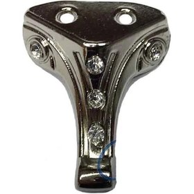 Resim Moda Taşlı Ahşap, Mdf, Sunta Sandık Ayağı, Kutu Ayak 3,5 Cm - Nikel - 