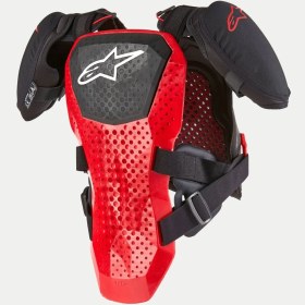 Resim Alpinestars A-5 S V2 Genç Üst Gövde Koruma Siyah Beyaz Kırmızı 