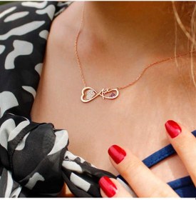 Resim Sonsuzluk Aşk 925 Ayar Gümüş Kolye-2167 