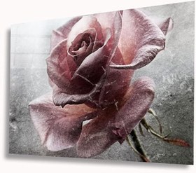Resim Miyrem Gül Cam Tablo72X46- myrm7003 