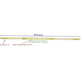 Resim ATV 110 Aks 613 Mm Bilya Yatağı 25 Mm 17 Freze Öm 