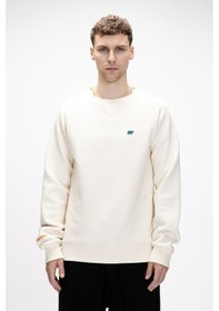 Resim Bad Bear Diez Marshmallow Crewneck Erkek Sweatshirt Beyaz 