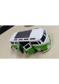 Resim Oyuncak Metal Model 1 / 36 Çek Bırak Yeşil 1963 Volswagen T1 Bus Minibüs 