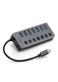 Resim Dark 7 Port USB 3.0 USB Çoklayıcı Type-C HUB (DK-AC-USB371C) 