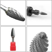 Resim Sourcingasia 1/4 Inç Saplı 1/2 Inç Kesici Çaplı Karbür Çapak, Kalıp Öğütücü Ucu (Yurt Dışından) 