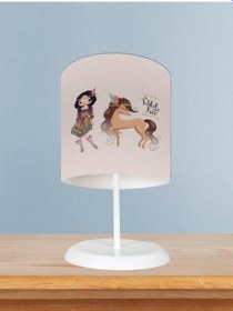 Resim Mekta Home Bebek Ve Çocuk Odası Kızılderili Desenli Abajur 