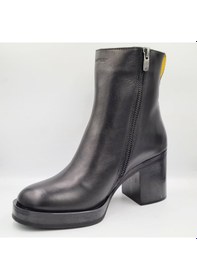Resim Greyder 35292 5k Siyah Hakiki Deri Kalın Topuklu 7cm Kadın Ankle Bot Siyah 
