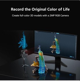 Resim Creality 3d Tarayıcı Ferret Pro, Resmi Cr Tarama Ferret Pro 3d Tarayıcı, Kablosuz Tarama, Sarsıntı Önleyici Takip, Hızlı Tam Renkli Tarama, 0,1 Mm Doğruluk 