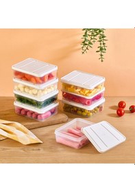 Resim Selka Nora 8 Adet 0.5 Lt. Saklama Kabı Ekru 