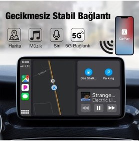 Resim Polham Araç İçi İphone Cihazlar İçin Kablosuz App CAR PLAY Adap 