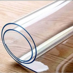 Resim 2 Mm Kalınlık 70 Cm En Şeffaf Kalın Pvc Masa Koruyucu Mika Masa Örtüsü 70 X 100 