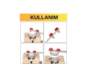 Resim Iki Uçlu Alüminyum Kapak Açacağı - Kırmızı 