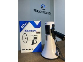 Resim 106U Bluetooth-Usb-Siren-Ses Kayıt Özellikli Dahili Bataryalı 100 Watt Büyük Boy Megafon 