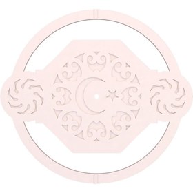 Resim MOTİFPİYER Motifpiyer Lamba Tavan Göbeği 52b-sekizgen-yuvarlak-dis-citali 