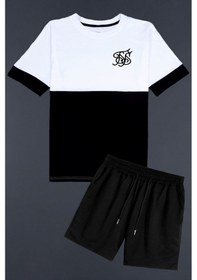 Resim Brooklyn Şort T-shirt Eşofman Takımı Siyah2 Siyah 