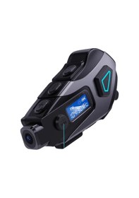 Resim Motosiklet Kask Bluetooth Kulaklık Uzun Pil Ömrü Kamera Sesli Komut Destekli 