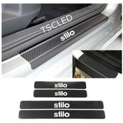 Resim Fiat Stilo Karbon Kapı Eşiği Koruma Sticker Yapıştırma (4 Adet) 