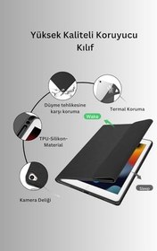 Resim Qpen iPad 10.2 (7.nesil) ile Uyumlu İnter Klavyeli Tablet Kılıfı 