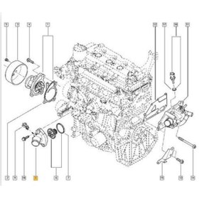 Resim Orjinal Renault Megane Termostat Kapaği (2012-2020) 1.6 110611214R 