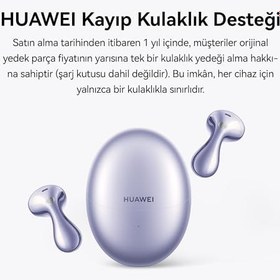 Resim HUAWEI FreeBuds 6 Kablosuz Kulaklık - Konforlu ve Kulak Yapısına Uygun Tasarım, Çift Sürücülü Gerçek Ses Deneyimi, Açık Tasarımlı Aktif Gürültü Engelleme, 36 Saat Pil Ömrü, IP54 Suya Dayanıklılık, Mor 