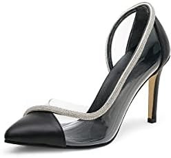 Resim Mio Gusto Anastasia Hakiki Deri Siyah Kadın Abiye Topuklu Stiletto Ayakkabı 
