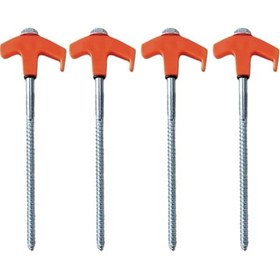 Resim Dolıty 4x Çadır Kazıkları Aksesuarları Kırılmaz Turuncu Turuncu 
