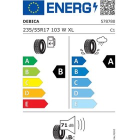 Resim Debica 235/55 R17 103W XL Presto UHP 2 Oto Yaz Lastiği ( Üretim Yılı: 2023 ) 