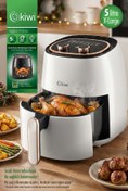 Resim Kiwi Kah-5535 Air Friyer 5 Lt Yağsız Fritöz Beyaz 