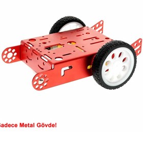 Resim Genel Markalar Alüminyum Robot Araba Gövdesi Metal Şase Stem Eğitim Mbot Çizgi İzleyen Yarışma Diy Oyuncak Endüstri 