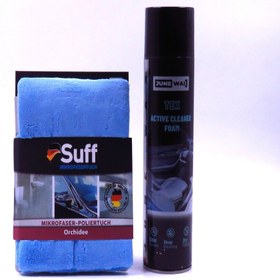Resim JUNE WAX 2'li Avantaj Set, Araç Içi Aktif Temizleme Köpüğü 600 Ml, Mikrofiber Temizlik Bezi 40x40cm(SUFF) 