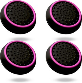 Resim CRK TECH Ps5 Ps4 Ps3 Xbox One S x Ns 2 Çift Analog Koruyucu Mor Gamepad Silikon Başlık 