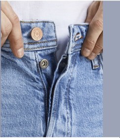 Resim Jack & Jones Tim 715 Slim Jean 12204315 Blue Denim Mavi 