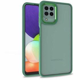 Resim Kupa Samsung Galaxy A12/ M12 Uyumlu Metal Korumalı Şeffaf Full Protective Case 
