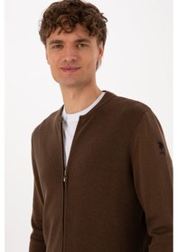 Resim U.s. Polo Assn. Erkek Kahverengi Hırka Triko 50313721-vr029 Kahverengi 