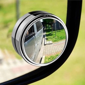 Resim Kdot Çerçeveli 5 cm Gerçek Cam Kör Nokta Aynası 360 Derece Hareketli Şık Görünüm Park Yardımcısı 2 