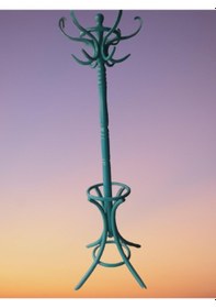 Resim Bengimobilya Askılık Bambu El Yapım Parlak Turkuaz Lake Boya Demonte Sağlam Ş Diğer 