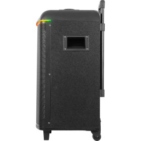 Resim Mikado MD-90BT Boomer 80W 2 Adet UHF Mikrofonlu USB+TF+AUX+ Bluetooth Profesyonel Ses Sistemi 